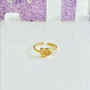Crystals Heart Ring